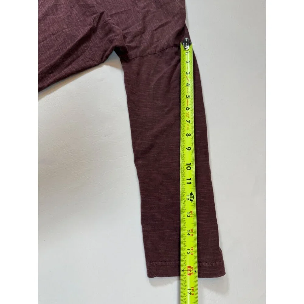 Caite Boho Style Burgundy Embroidered Long Sleeve Top 100% Cotton L (bin ii95) - Picture 5 of 8